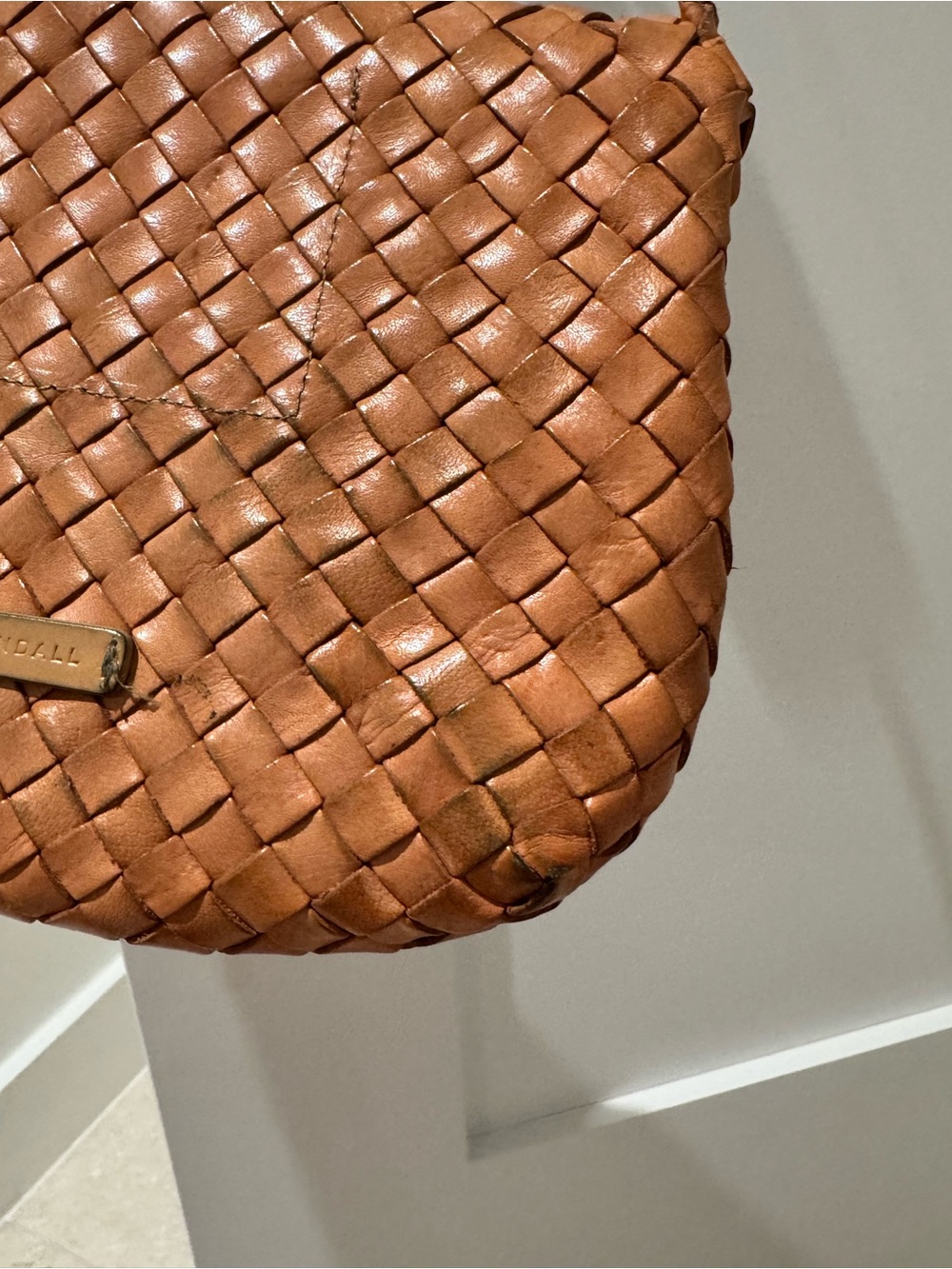 Loeffler Randall Billie Woven Leather Shoulder Bag - Picture 5 of 16
